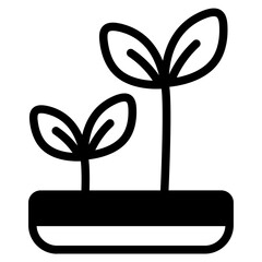 Plant Glyph Icon