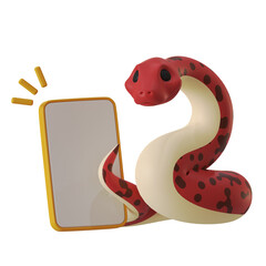 Fototapeta premium Mascot Cute Snake