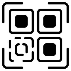 QR code Glyph Icon