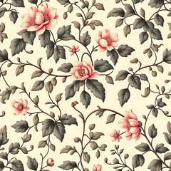 seamless pattern with flowers