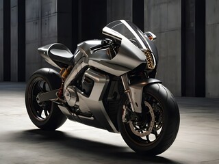 Nice titanium motorcycle