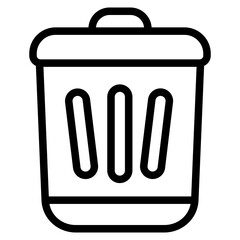 Trash can Line Icon