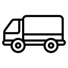 Truck Line Icon