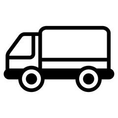 Truck Glyph Icon
