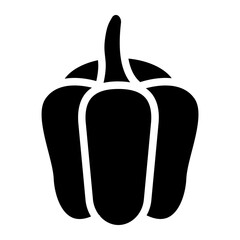 Bell pepper Solid Icon