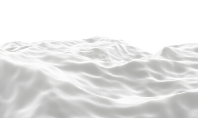 White snowy mountain. Snow terrain