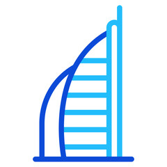 Burj Al Arab Dubai Duoline Icon