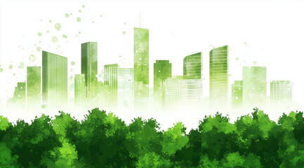 Nature’s Embrace: A Sustainable Skyline