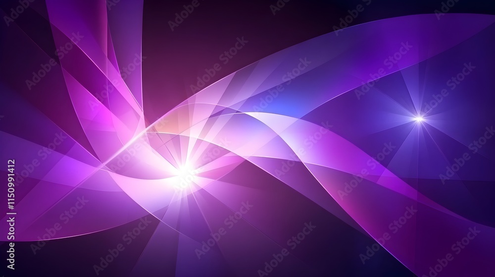 Poster dynamic abstract light waves digital art colorful background vibrant environment artistic compositio