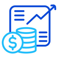 Finance Duoline Icon