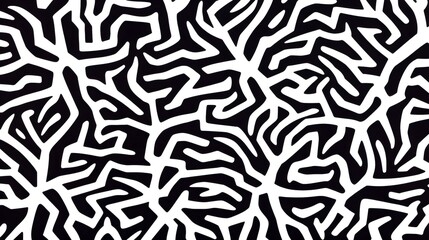 Exploring abstract patterns in black and white digital art graphic design studio modern aesthetic