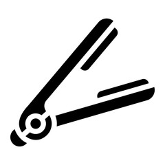 Hair straightener Solid Icon