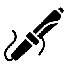Hair curler Solid Icon