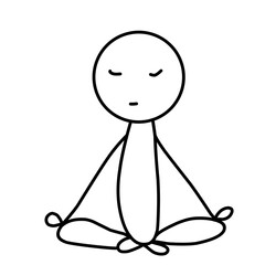 Hand drawn Cartoon sportsman stickman