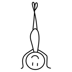 Hand drawn Cartoon sportsman stickman