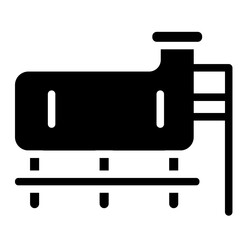 Milk storage tank Solid Icon