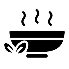 Soup vegan Solid Icon
