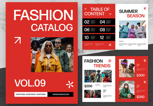 Orange And Black Fashion Catalog