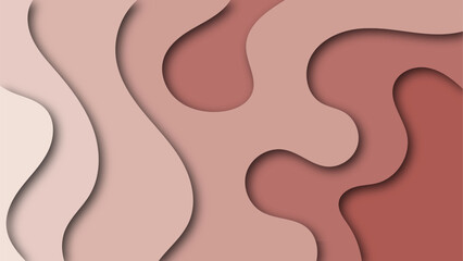 brown paper cut abstract background