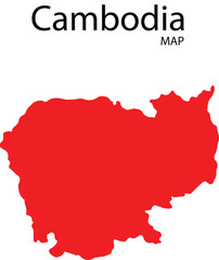 cambodia red colour map trasparatent