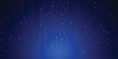 Blue Tech Finance Fintech Background Abstract Pixel Pattern. Abstract Business Tech Science Vector Backdrop.