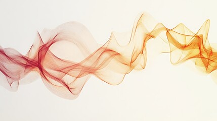 Fototapeta premium Abstract red and yellow wave design. (1)