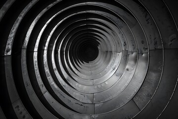Fototapeta premium Closeup of the fan of an old aircraft engine. Shallow depth of field.
