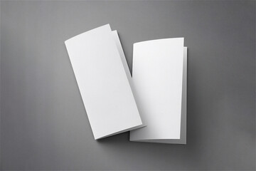 3단 접지 리플렛 브로셔 디자인 목업