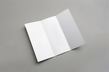 3단 접지 리플렛 브로셔 디자인 목업