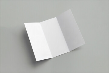 3단 접지 리플렛 브로셔 디자인 목업