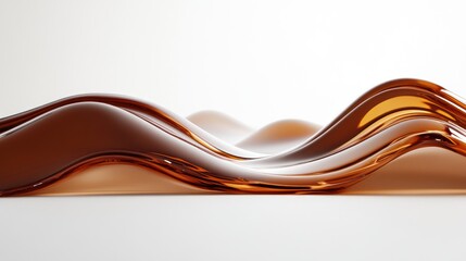 Abstract brown liquid wave flowing.