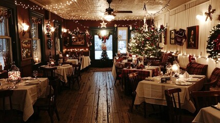 Rustic Charm Christmas Eve Dinner in a Historic Inn