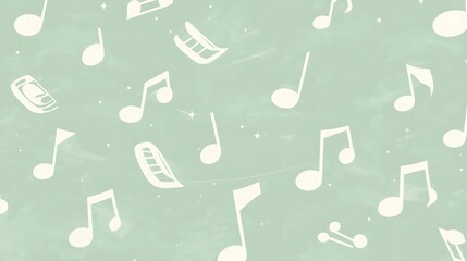 Music notes pattern.