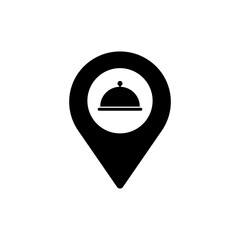food map icon.Restaurant location.