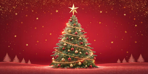 christmas card background christmas tree-decorati