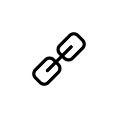 chain, link icon isolated on white