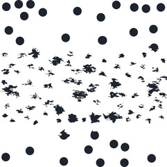 The texture is divided into two parts, where there are dots and jagged spots.