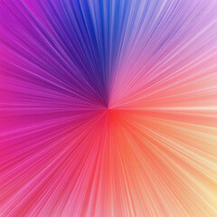 Obraz premium Vibrant Rainbow Burst Background Abstract Colorful Rays Radiating Lines Energy Design