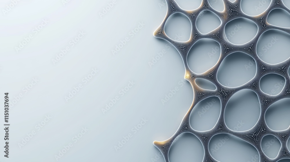 Poster abstract 3d render of colorful spheres, a dynamic composition exploring depth, form, and visual harm