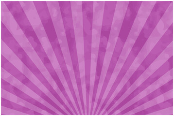 水彩風の集中線（サンバースト・紫）