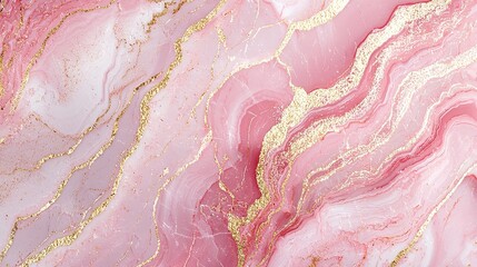 A soft, abstract background featuring swirling pink and white patterns with shimmering gold accents, creating an elegant and luxurious feel.