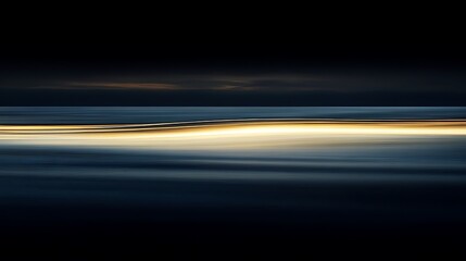 Blurred ocean sunset.