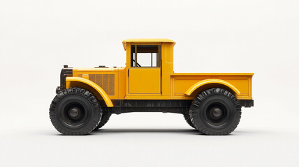 Classic Yellow Pickup Truck Vintage Off Road Retro 4x4 Transportation Vehicle Automobile Machinery
