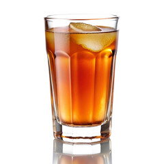 glass of cola isolated