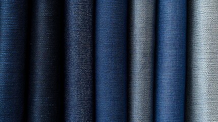 Fototapeta premium Folded fabrics, dark to light.
