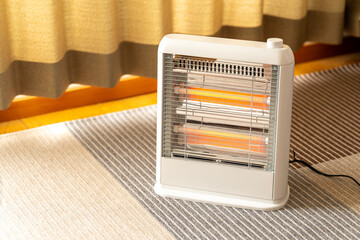 部屋に電気ヒーター