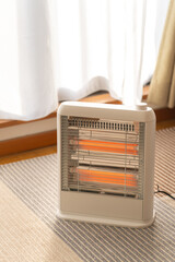 部屋に電気ヒーター