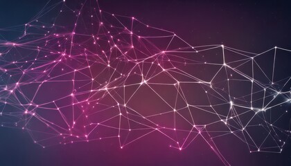 Fototapeta premium a dark background with a network of dots and lines