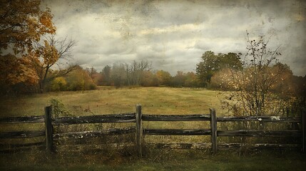 Fototapeta premium Autumnal field view.