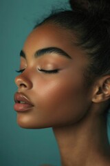Fototapeta premium Woman with eyes closed